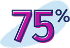 75% icon.